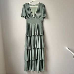 Baltic Born Sage Green Maxi Dress